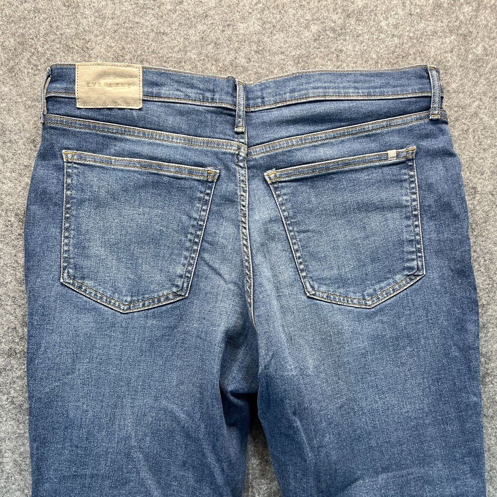 Everlane Jeans Womens Size 32 Mid‎ Rise Skinny Medium Blue Stretch Denim - Picture 12 of 13
